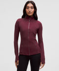 Burgundy LULU Define Jacket Nulu