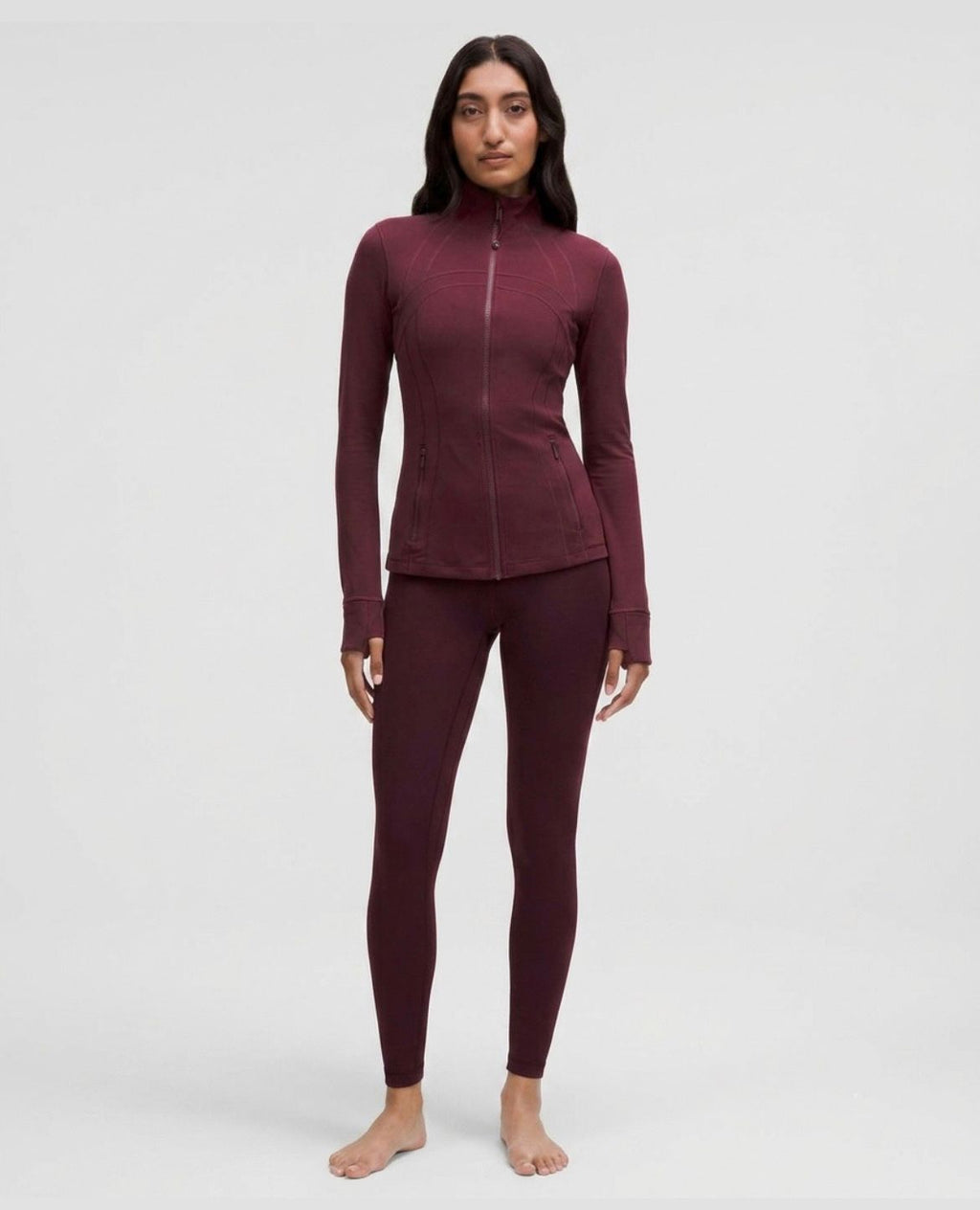 Burgundy define LULU set (Leggings)