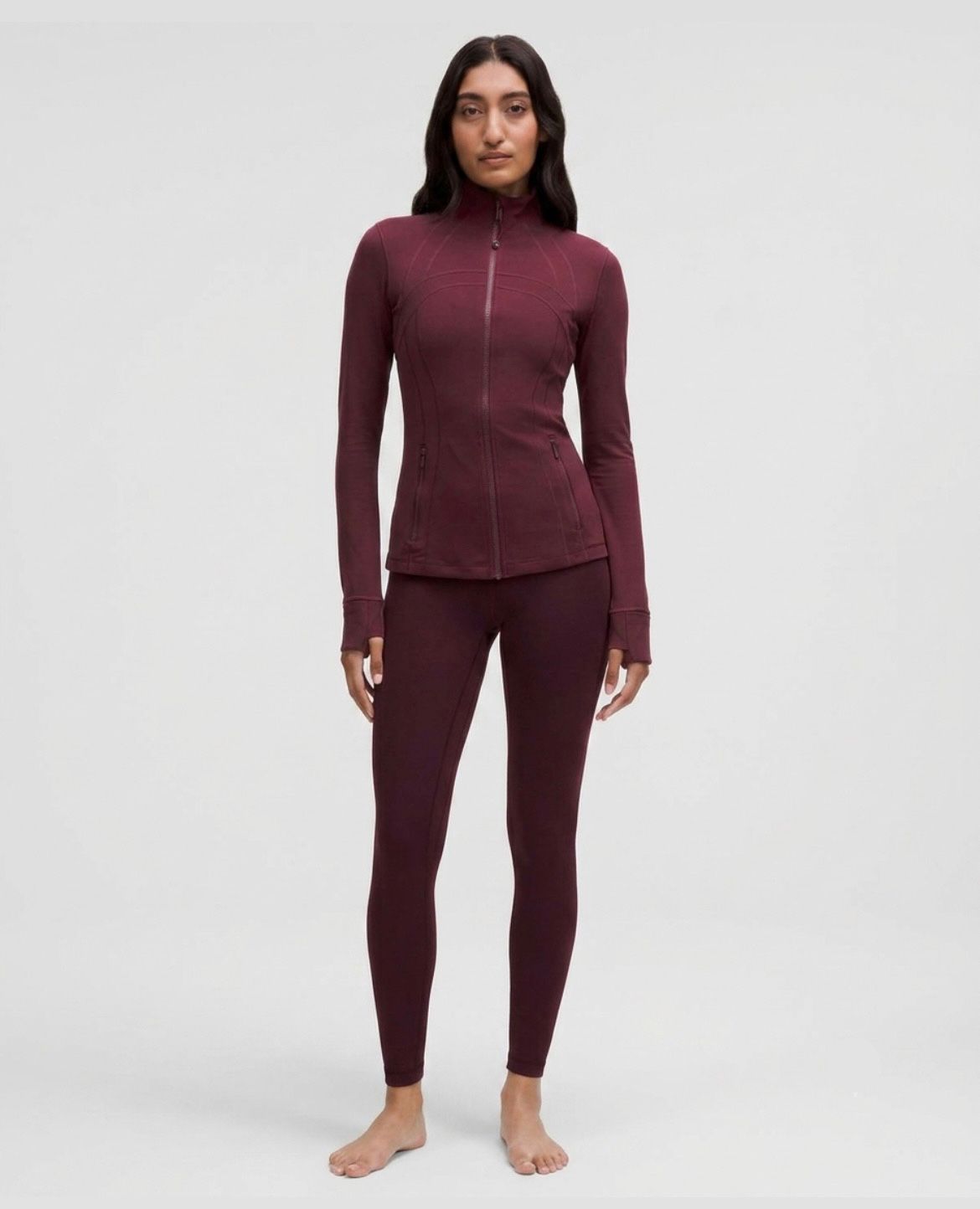 Burgundy define LULU set (Leggings)