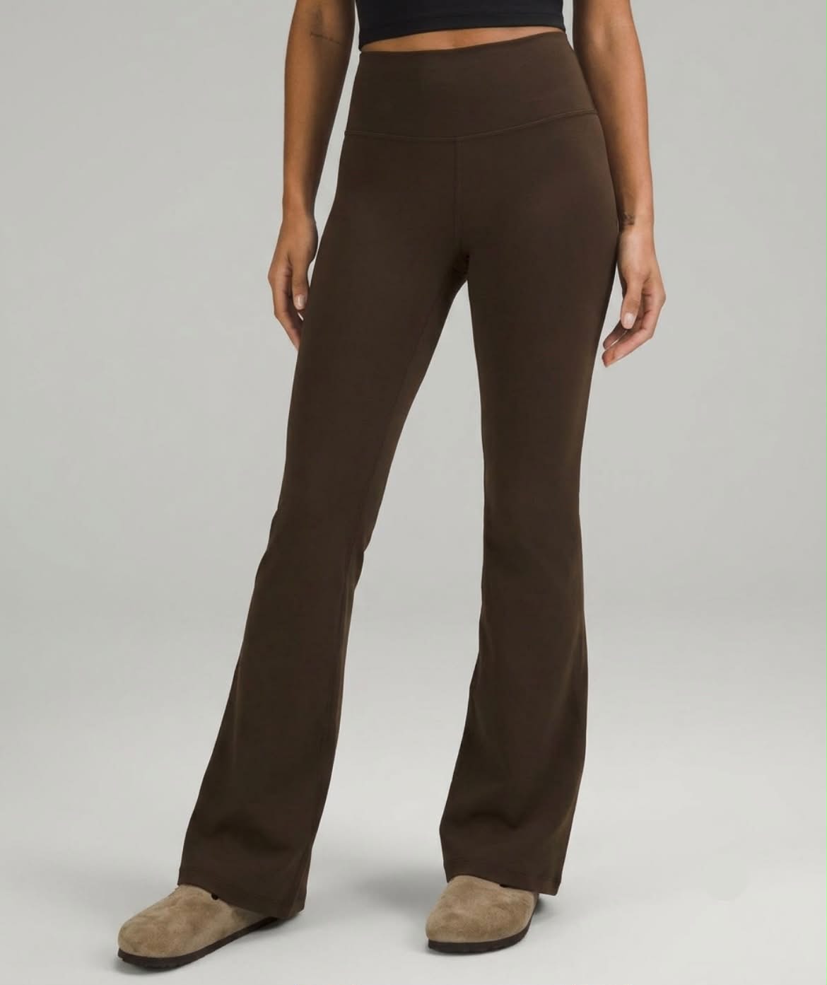 Brown Groove Nulu High-Rise Flared Pant Regular